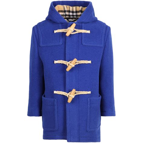 burberry navy blue duffle coat|burberry duffle coat baby.